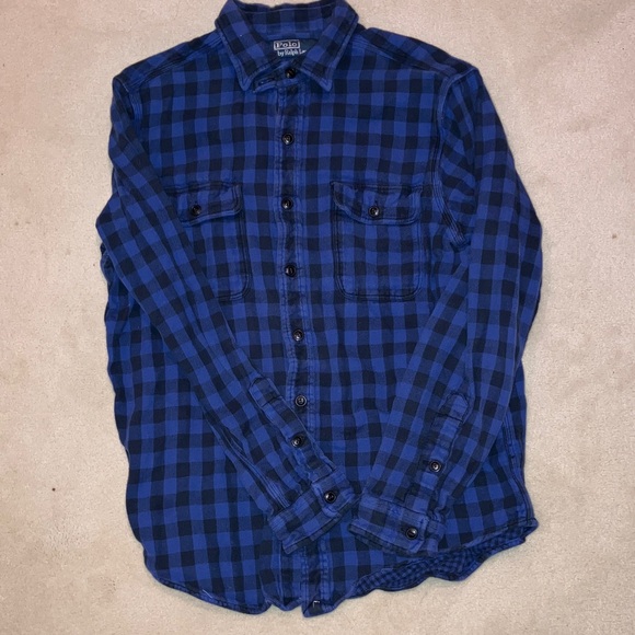 3 Large Men's Flannel Long Sleeve Button Down Shirts Polo Sewn For J Crew Neuse - Picture 9 of 12